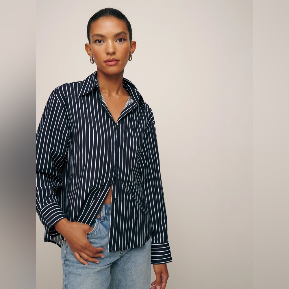NWT Reformation Andy Oversized Shirt Size Small